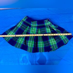 Hollister by Gilly Hicks Plaid Green Skirt size S new with tags